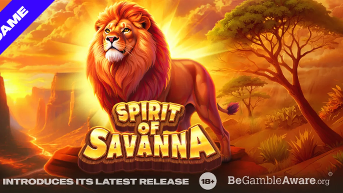 Tampilan layar permainan slot Spirit of Savanna di perangkat seluler