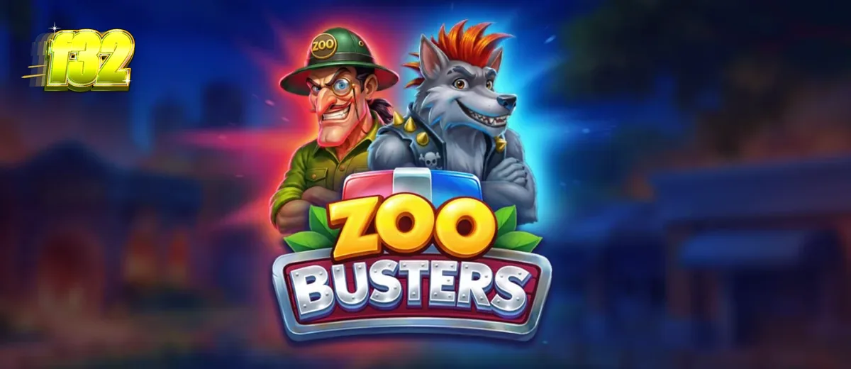 Tampilan visual slot Zoo Busters dengan karakter hewan bergaya punk