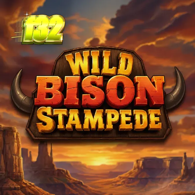 Tampilan visual slot Wild Bison Stampede dengan latar belakang dataran Amerika